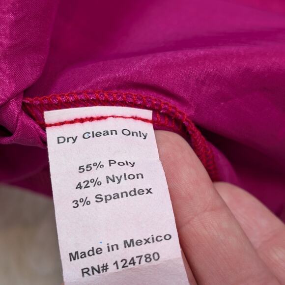 Shabby Apple Color Block Pleated Maxi Skirt Red and Purple Size 0/2 - Picture 6 of 10